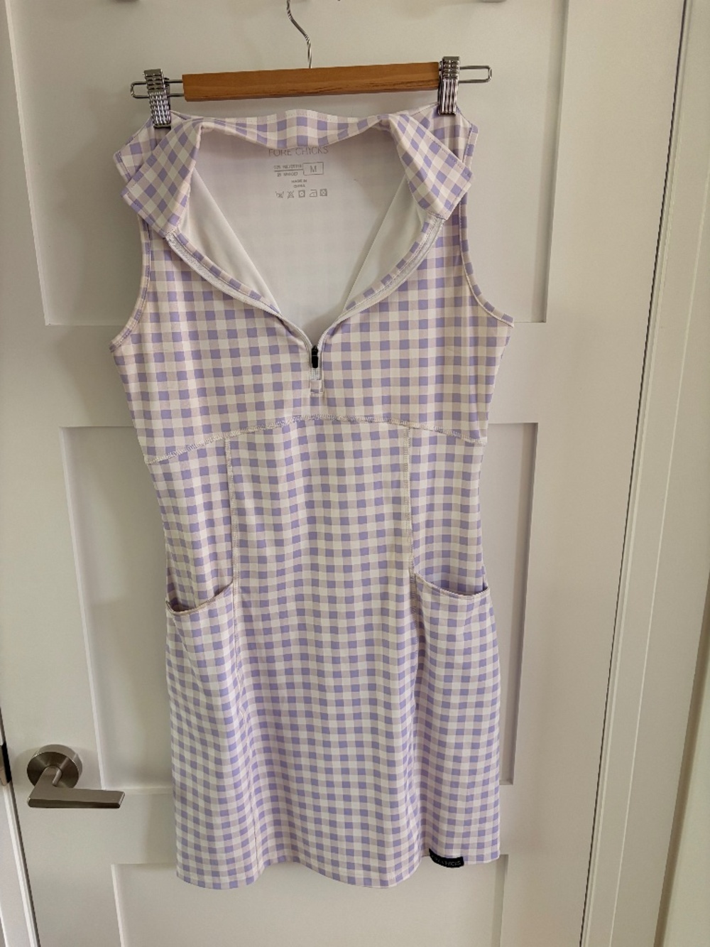 ForeChicks (Canadian, Women-Owned Company) Golf Dress, Gingham, Medium